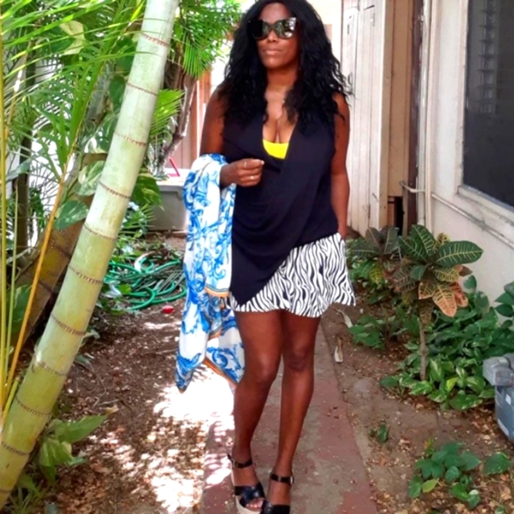 Chic Zebra Print Shorts